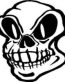 Die Cut Vinyl Skull Decal 4