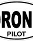 Drone Pilot OVAL Sticker