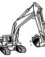 Excavator 2 funny auto decal