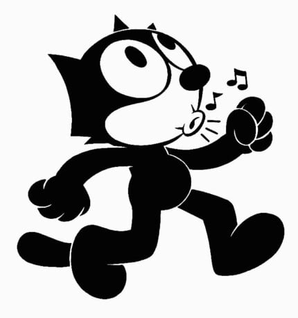 Felix The Cat Whistle Decal