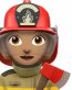 firefighter woman medium emoji