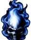 Flaming Skull Decal Sticker 2
