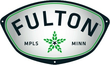 fulton beer logo sticker