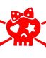 Girl Skull With Bow 3