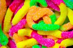 gummy worms candy-sticker