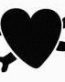 Heart Crossbones Funny Decal