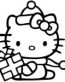 Hello K Christmas Sticker