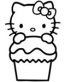 Hello K Cupcake Sticker 2