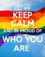 keep calm pride sticker