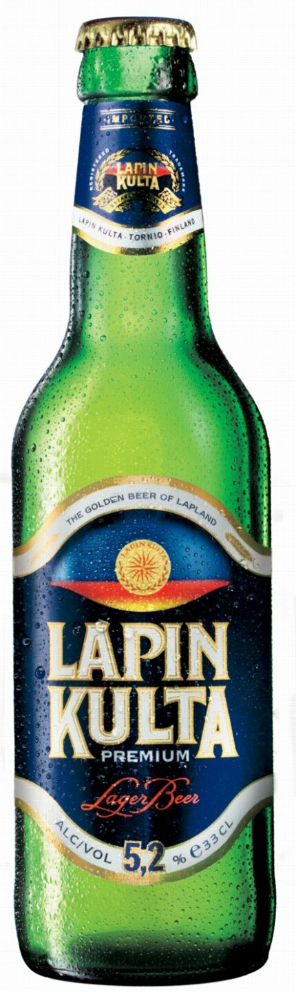 Lapin Kulta Export Beer Bottle Shaped Sticker