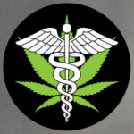 Medical Marijuana Logo Circular Sticker