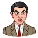 mr bean show funny car sticker 17