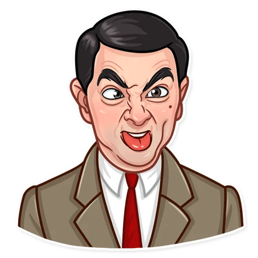 mr bean show funny car sticker 17