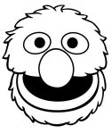 Muppet grover die cut decal