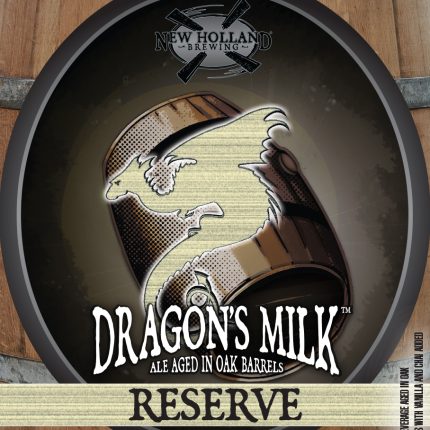 New Holland Dragons Milk Reserve Vanilla Chai Label Sticker