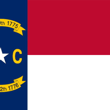 North Carolina State Flag Decal