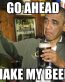 Obama Funny Beer Sticker 3