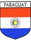 Paraguay Flag Crest Decal Sticker