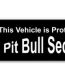 pitbull security bumper sticker