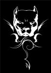 Pitbull Tribal Diecut Decal