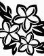 Plumeria Flower Stickers and Decals