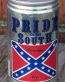 pride of the south reble beer can shaped sticker