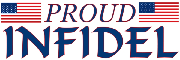 Proud_Infidel_sticker PATRIOTIC BUMPER STICKER