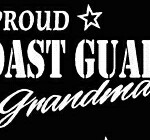 PROUD Military Stickers COAST GUARD GRANDMA