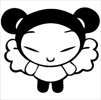 Pucca Angel Cartoon Decal