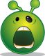 smile alien-head cartoon sticker 03