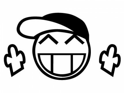 Smile with Cap Funny Guy Sticker