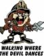 Taz Fireman Color Decal DEVIL DANCES