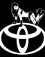 Toyota Girl Vinyl Car Decal