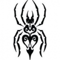 Tribal Spider Diecut Decal