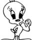Tweety Bird Sticker Looney Toons