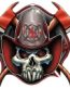 United States Flag Firefighter Skull Logo Decal