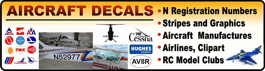 Aircraft Stickers & Decals